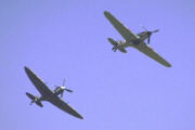 BBMF Spitfire Mk.VB AB910 & Hurricane Mk.IIC LF363