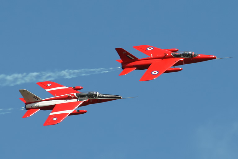 Folland Gnat T.1s G-RORI and G-TIMM