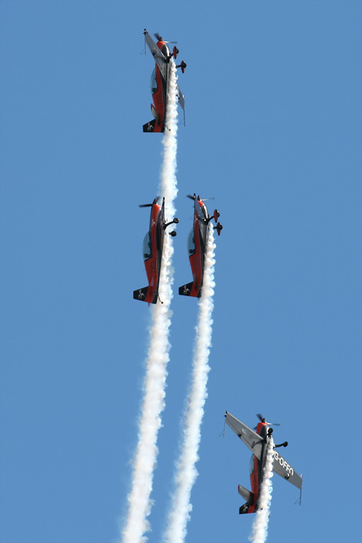 Extra 300LPs G-OFFO, G-ZEXL, G-ZXCL and G-ZXEL of The Blades