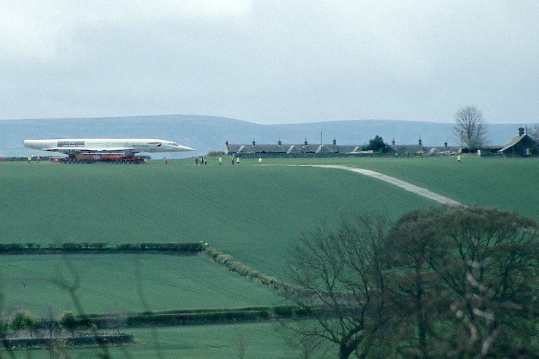 The last stage of Concorde's journey from London to the Museum of Flight. The last stage of Concorde's journey.