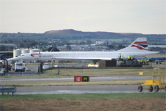 Concorde at Edinburgh Airport.