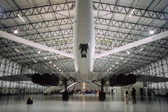 Concorde G-BOAA in its new home at the Museum of Flight, East Fortune.