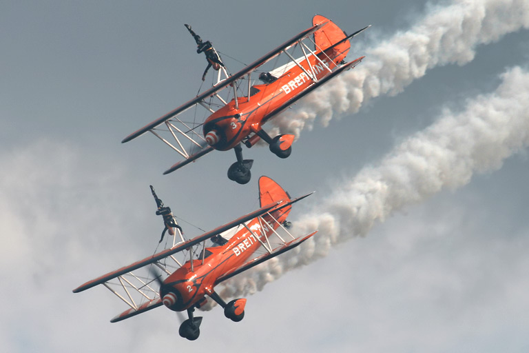 Boeing Super Stearmen N74189 "2" and N707TJ "3"