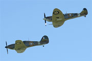 Hawker Hurricane Mk.XII G-HURI & Supermarine Spitfire Mk.LFVb G-MKVB