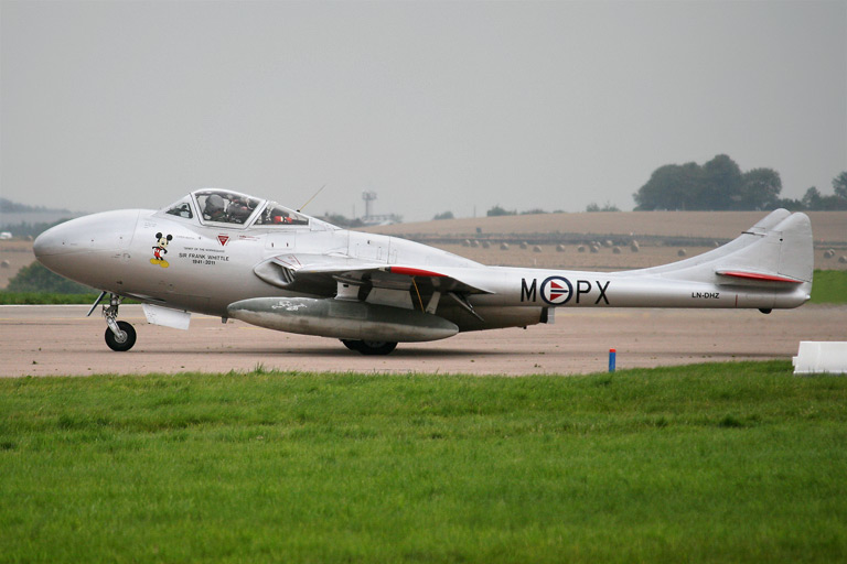 Federal Aircraft Factory DH115 Vampire T.55 LN-DHZ "Spirit Of The Norwegians"