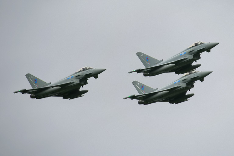 Eurofighter EF-2000 Typhoon FGR4s ZK310, ZK304 and ZK317