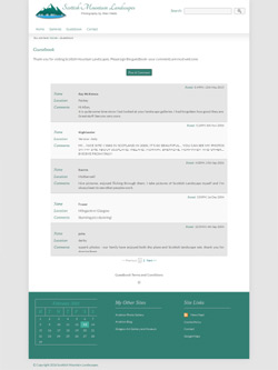 Scottish Mountain Landscapes Guestbook