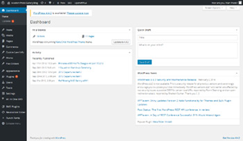 WordPress Dashboard